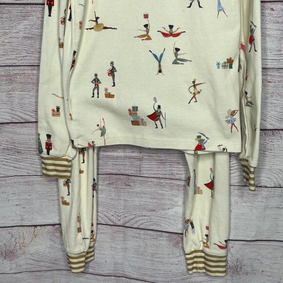 Sara Sherman Samuel West Elm Nutcracker Christmas Girls 2 Piece PJ Set Size 12 - Picture 8 of 8